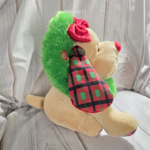 Goffa Christmas Brown Dog Plush Animated Christmas Toy Rockin Tree 11 Inch - Picture 7 of 9